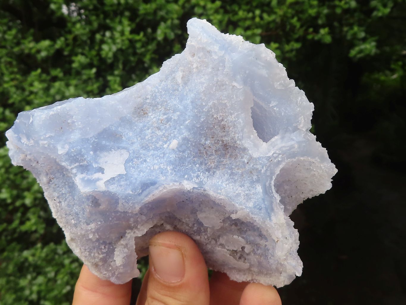 Natural Etched Blue Chalcedony Specimens  x 6 From Malawi - TopRock