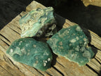 Polished On One Side Emerald Mtorolite Plates x 3 From Mutorashanga, Zimbabwe - Toprock Gemstones and Minerals 