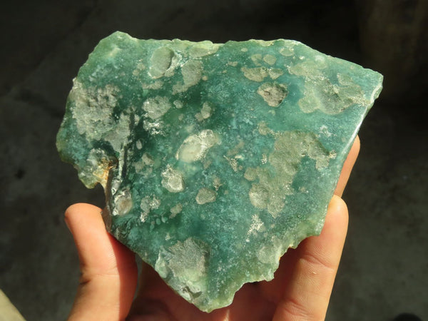 Polished On One Side Emerald Mtorolite Plates x 3 From Mutorashanga, Zimbabwe - Toprock Gemstones and Minerals 