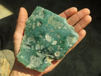 Polished On One Side Emerald Mtorolite Plates x 3 From Mutorashanga, Zimbabwe - Toprock Gemstones and Minerals 