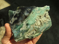 Polished On One Side Emerald Mtorolite Plates x 3 From Mutorashanga, Zimbabwe - Toprock Gemstones and Minerals 