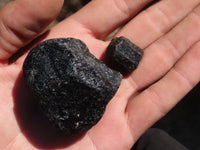 Natural Rough Alluvial Schorl Black Tourmaline Crystals  x 2 Kg Lot From Zambia - TopRock