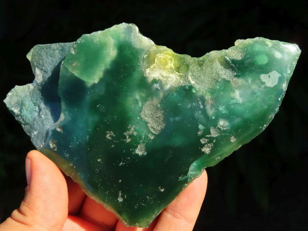 Polished One Side Mtorolite/ Emerald Chrysoprase Slices x 6 From Mutorashanga, Zimbabwe - TopRock