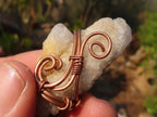 Natural Copper Wire Wrapped Spirit Quartz Crystals x 8 From Boekenhouthoek, South Africa - Toprock Gemstones and Minerals 