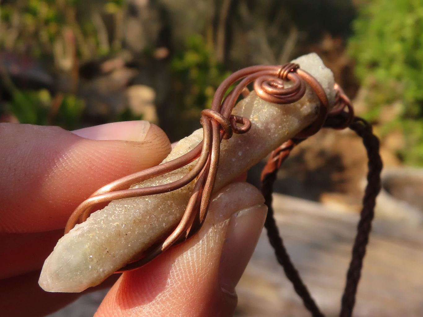 Natural Copper Wire Wrapped Spirit Quartz Crystals x 8 From Boekenhouthoek, South Africa - Toprock Gemstones and Minerals 