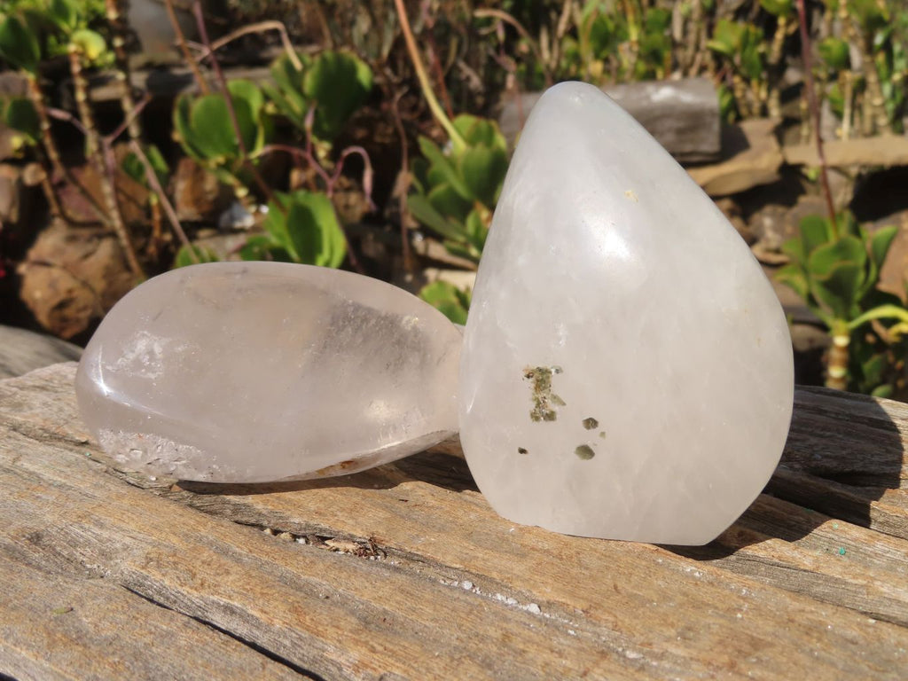 Polished Clear Quartz Crystal Free Forms  x 4 From Zimbabwe - Toprock Gemstones and Minerals 