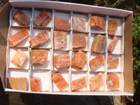 Natural New Sunset Orange Calcite Specimens  x 24 From Spitzkop, Namibia - Toprock Gemstones and Minerals 