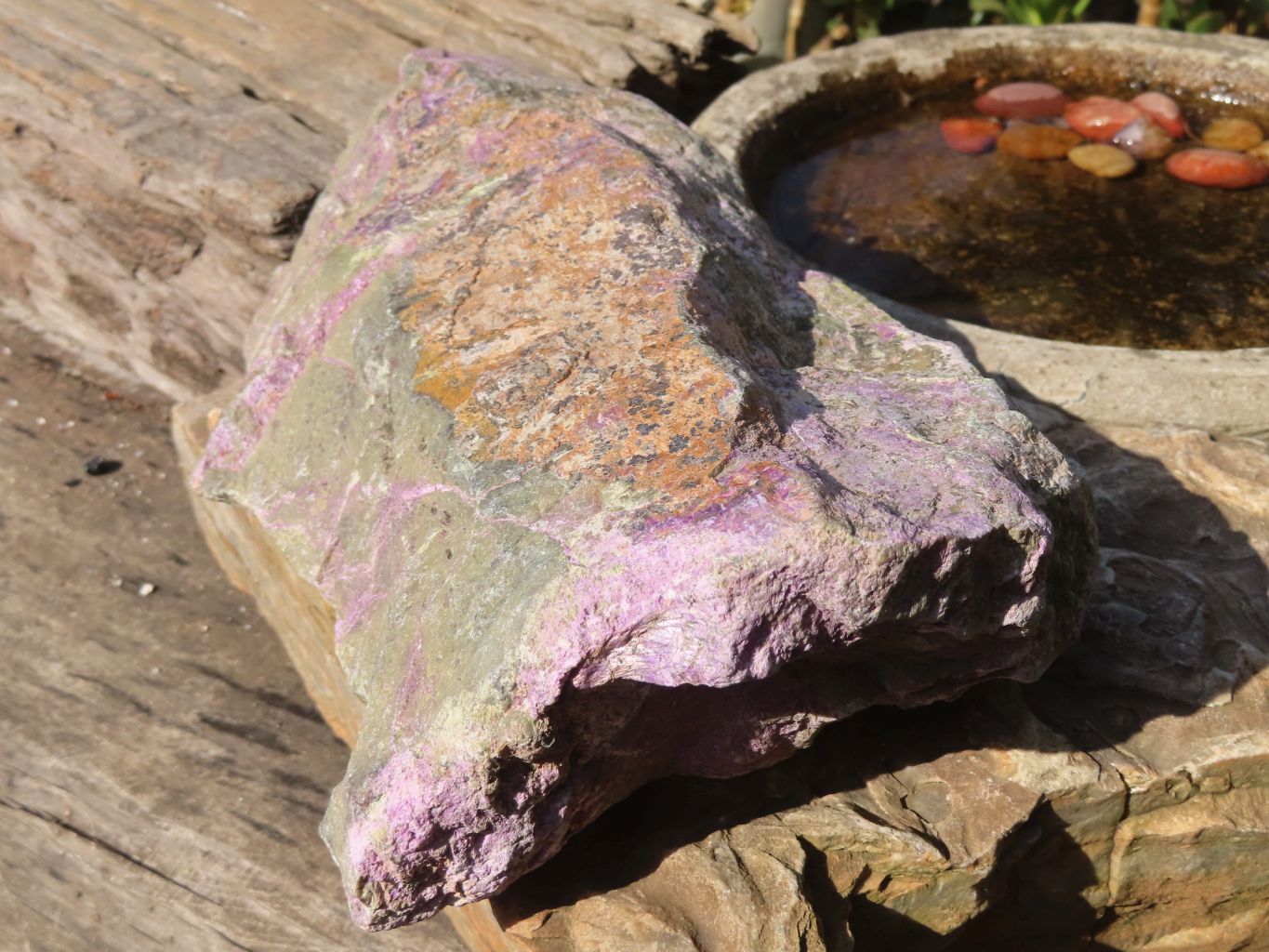 Natural Large Rough Stichtite & Serpentine Specimen x 1 From Barberton, South Africa - Toprock Gemstones and Minerals 