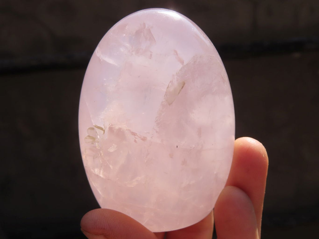Polished Pink Rose Quartz Standing Free Forms x 6 From Antsirabe, Madagascar - Toprock Gemstones and Minerals 