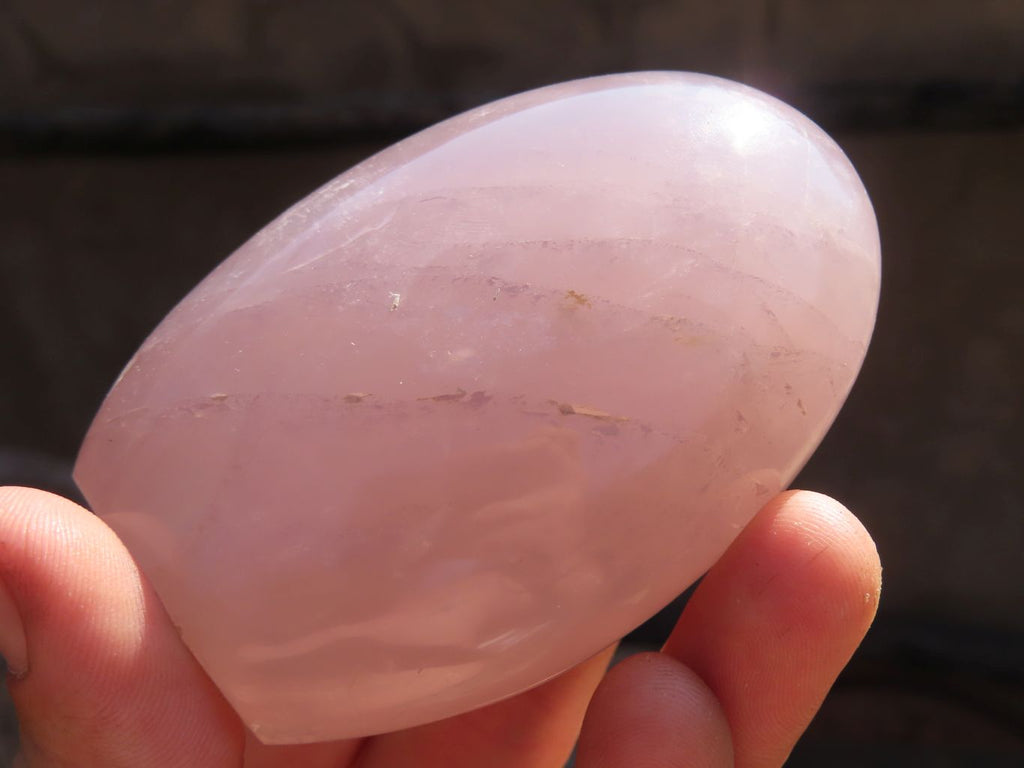 Polished Pink Rose Quartz Standing Free Forms x 6 From Antsirabe, Madagascar - Toprock Gemstones and Minerals 