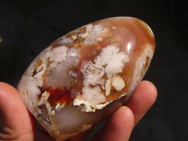 Polished Ocean Flower Agate Standing Free Forms  x 6 From Antsahalova, Madagascar - Toprock Gemstones and Minerals 