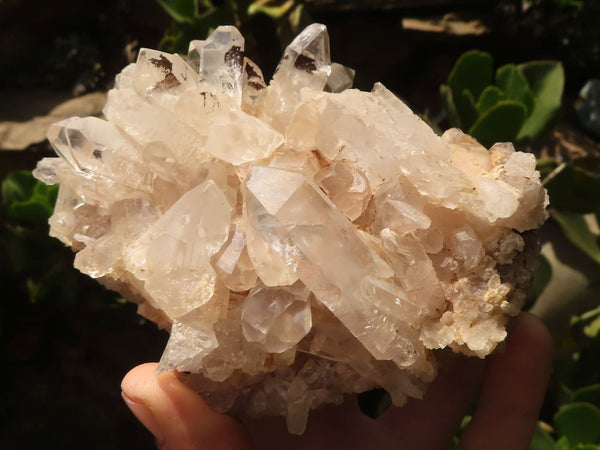 Natural Quartz Clusters With Long Clear Crystals  x 3 From Madagascar - TopRock