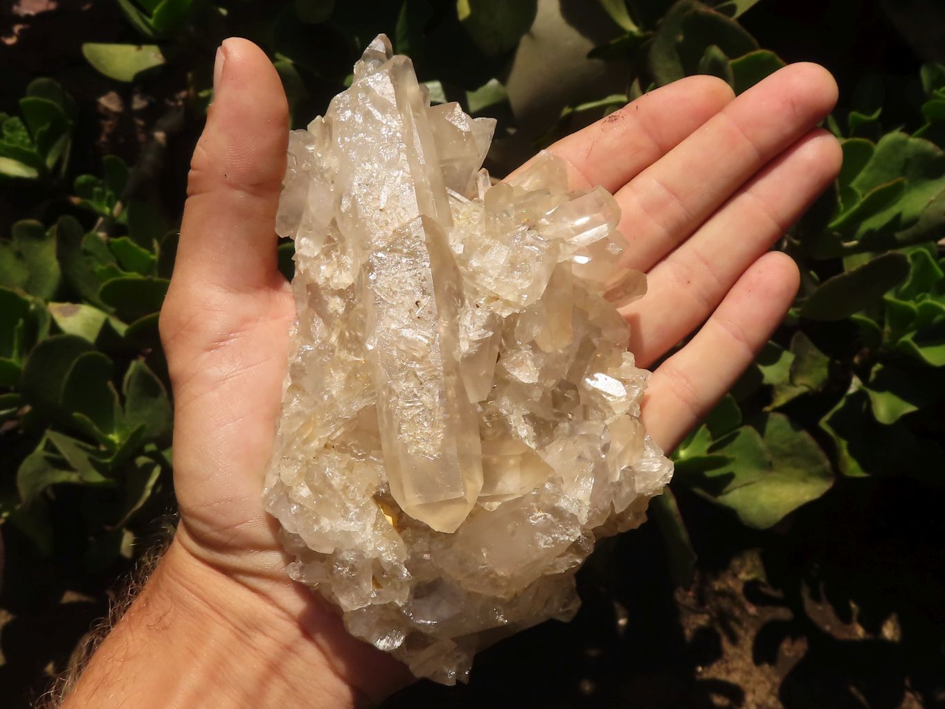 Natural Quartz Clusters With Long Clear Crystals  x 3 From Madagascar - TopRock