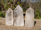 Polished Clear Quartz Crystal Points x 12 From Madagascar - Toprock Gemstones and Minerals 