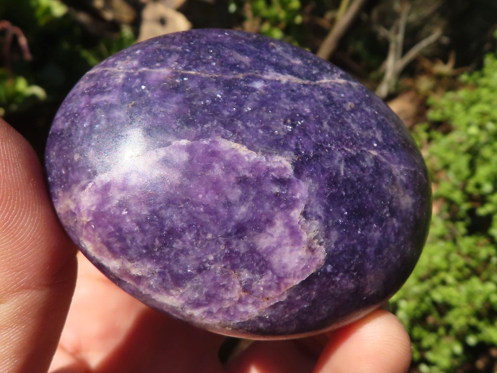 Polished Purple Lepidolite Palm Stones  x 6 From Zimbabwe - Toprock Gemstones and Minerals 