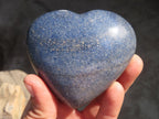 Polished Blue Lazulite Hearts  x 6 From Madagascar - Toprock Gemstones and Minerals 