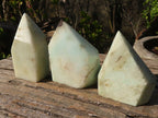 Polished Blue Smithsonite Aragonite Points x 6 From Congo - Toprock Gemstones and Minerals 