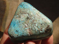 Polished Blue Shattuckite Free Forms  x 6 From Kaokoveld, Namibia - Toprock Gemstones and Minerals 