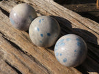 Polished Blue Spotted Spinel Quartz Spheres x 5 From Madagascar - Toprock Gemstones and Minerals 