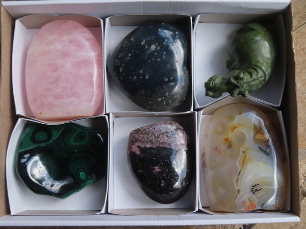 Polished Mixed Selection Of Retail Items  x 6 From Southern Africa - Toprock Gemstones and Minerals 