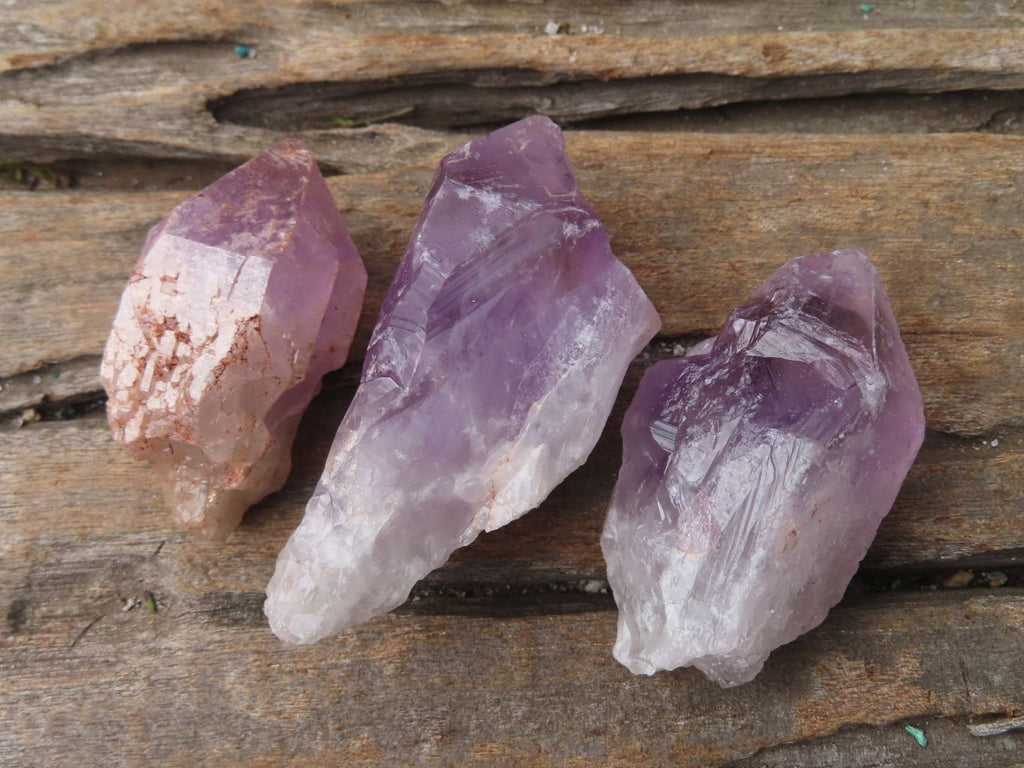 Natural Jacaranda Amethyst Crystals x 35 From Zambia - Toprock Gemstones and Minerals 