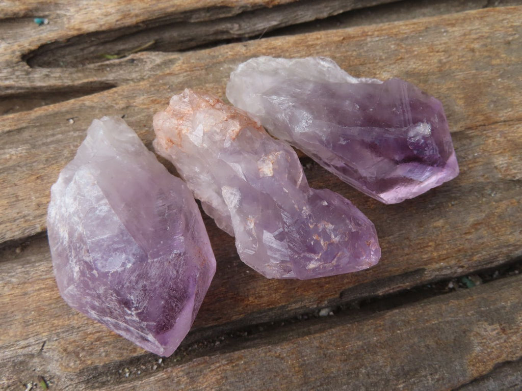 Natural Jacaranda Amethyst Crystals x 35 From Zambia - Toprock Gemstones and Minerals 