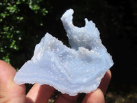 Natural Etched Blue Chalcedony Specimens  x 5 From Malawi - TopRock