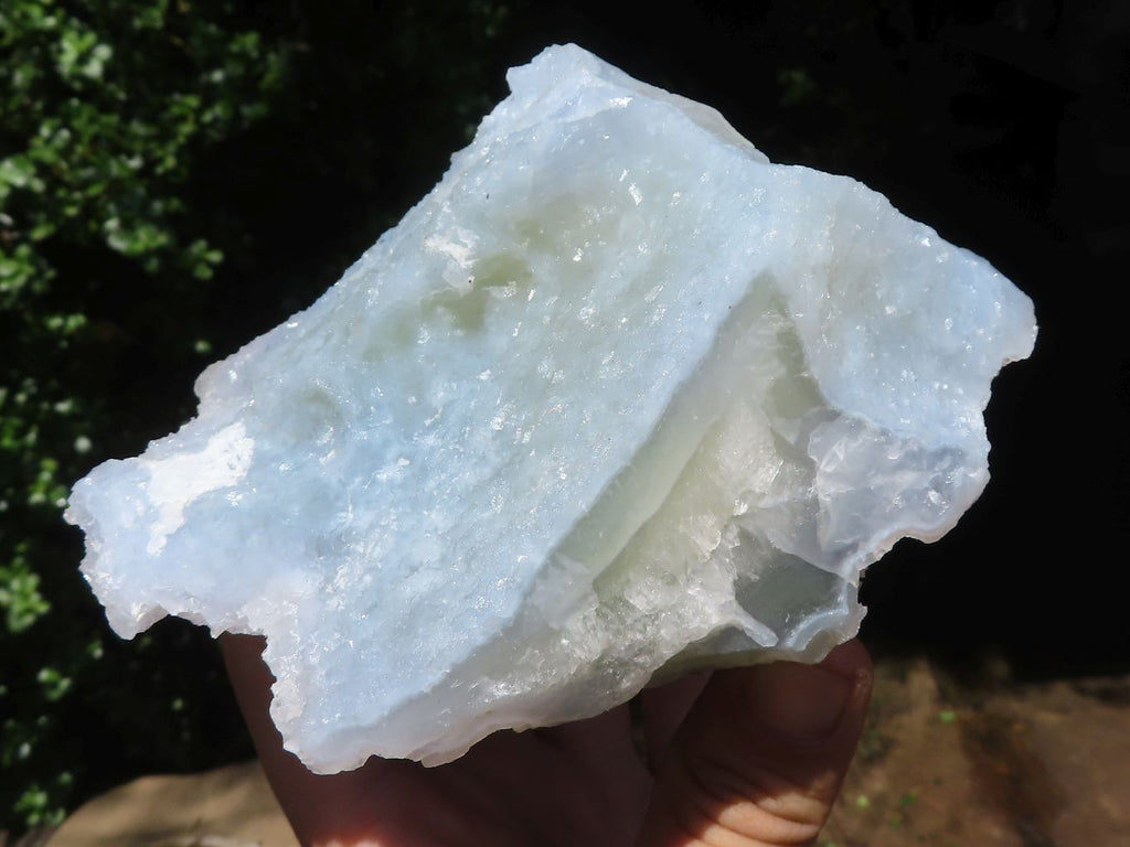 Natural Etched Blue Chalcedony Specimens  x 5 From Malawi - TopRock