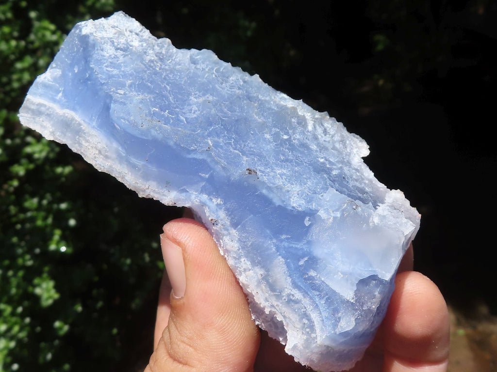 Natural Etched Blue Chalcedony Specimens  x 5 From Malawi - TopRock