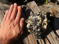 Natural Schorl Black Tourmaline Specimens x 2 From Erongo, Namibia - Toprock Gemstones and Minerals 