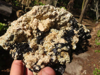 Natural Schorl Black Tourmaline Specimens x 2 From Erongo, Namibia - Toprock Gemstones and Minerals 