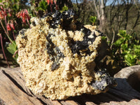 Natural Schorl Black Tourmaline Specimens x 2 From Erongo, Namibia - Toprock Gemstones and Minerals 