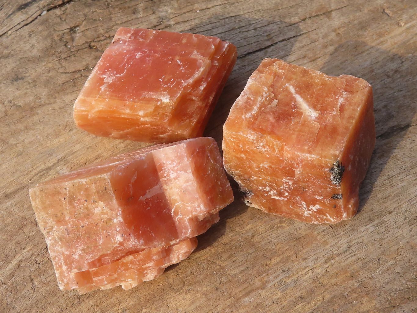 Natural New Sunset Orange Calcite Specimens  x 24 From Spitzkop, Namibia - Toprock Gemstones and Minerals 
