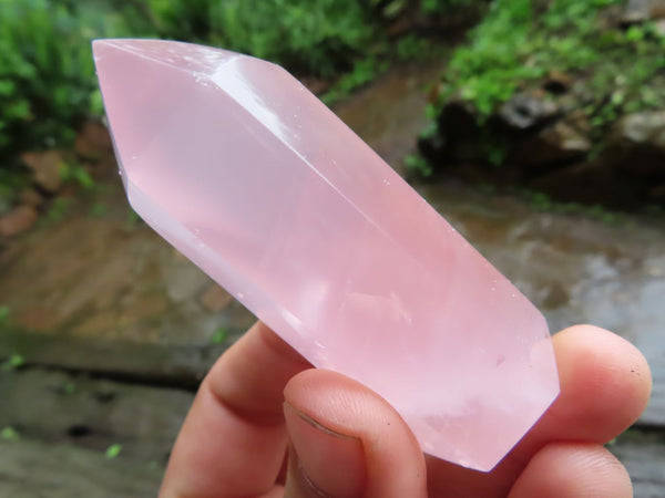 Polished Rose Quartz Crystal Points x 12 From Ambatondrazaka, Madagascar - TopRock