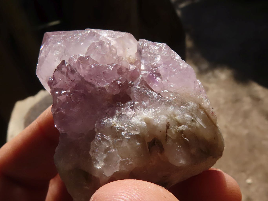 Natural Mixed Spirit Amethyst Quartz Crystals & Clusters  x 24 From Boekenhouthoek, South Africa - Toprock Gemstones and Minerals 