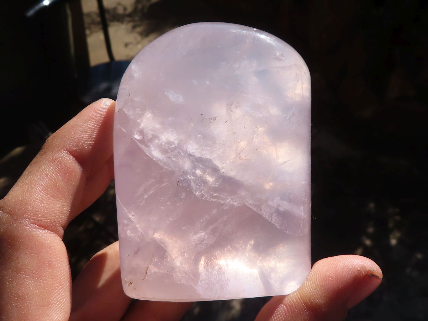 Polished Gemmy Pink Rose Quartz Standing Free Forms x 6 From Antsirabe, Madagascar - Toprock Gemstones and Minerals 