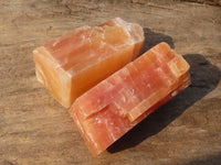 Natural New Sunset Orange Calcite Specimens  x 24 From Spitzkop, Namibia - Toprock Gemstones and Minerals 