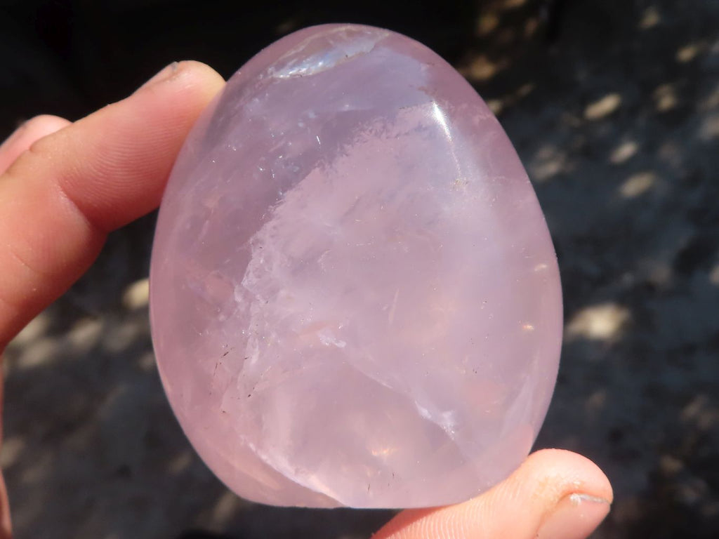 Polished Gemmy Pink Rose Quartz Standing Free Forms x 6 From Antsirabe, Madagascar - Toprock Gemstones and Minerals 