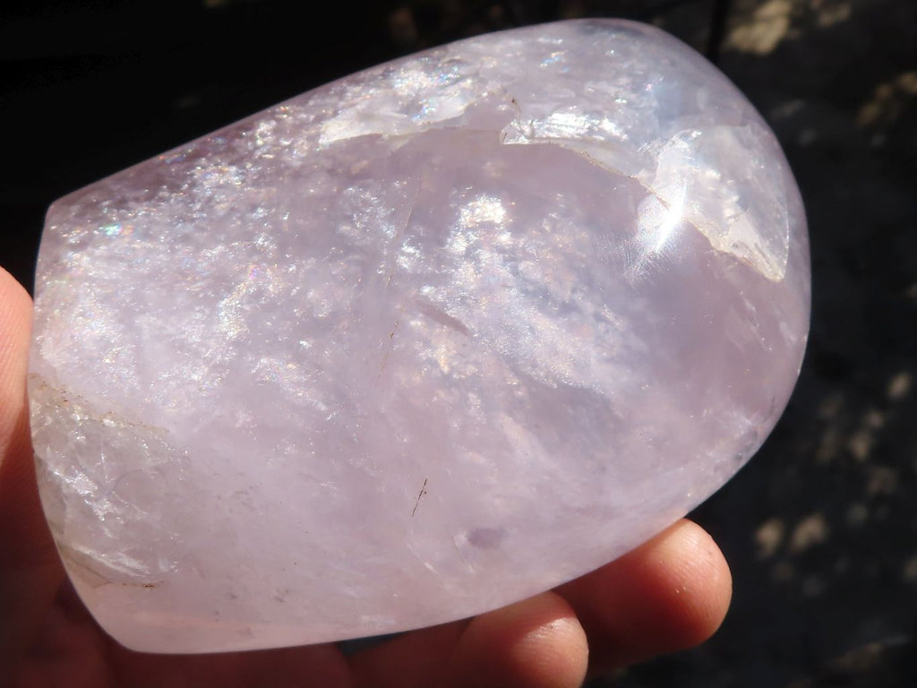 Polished Gemmy Pink Rose Quartz Standing Free Forms x 6 From Antsirabe, Madagascar - Toprock Gemstones and Minerals 