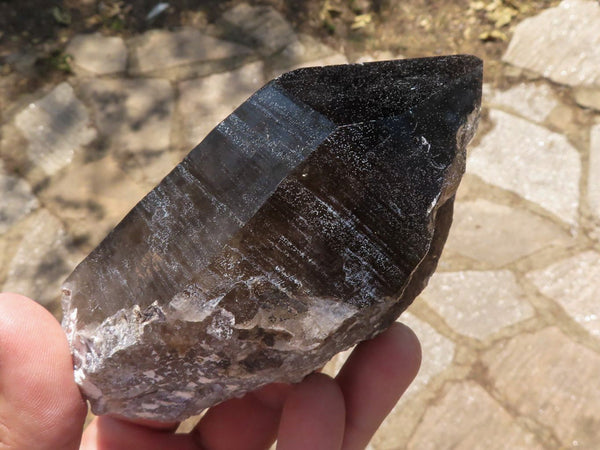 Polished New Smokey Quartz Crystals With Polished Points & Natural Sides  x 3 From Zomba, Malawi - TopRock