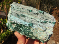 Natural Drusy Coated Chrysocolla & Malachite Dolomite Specimens x 2 From Kakanda, Congo - Toprock Gemstones and Minerals 
