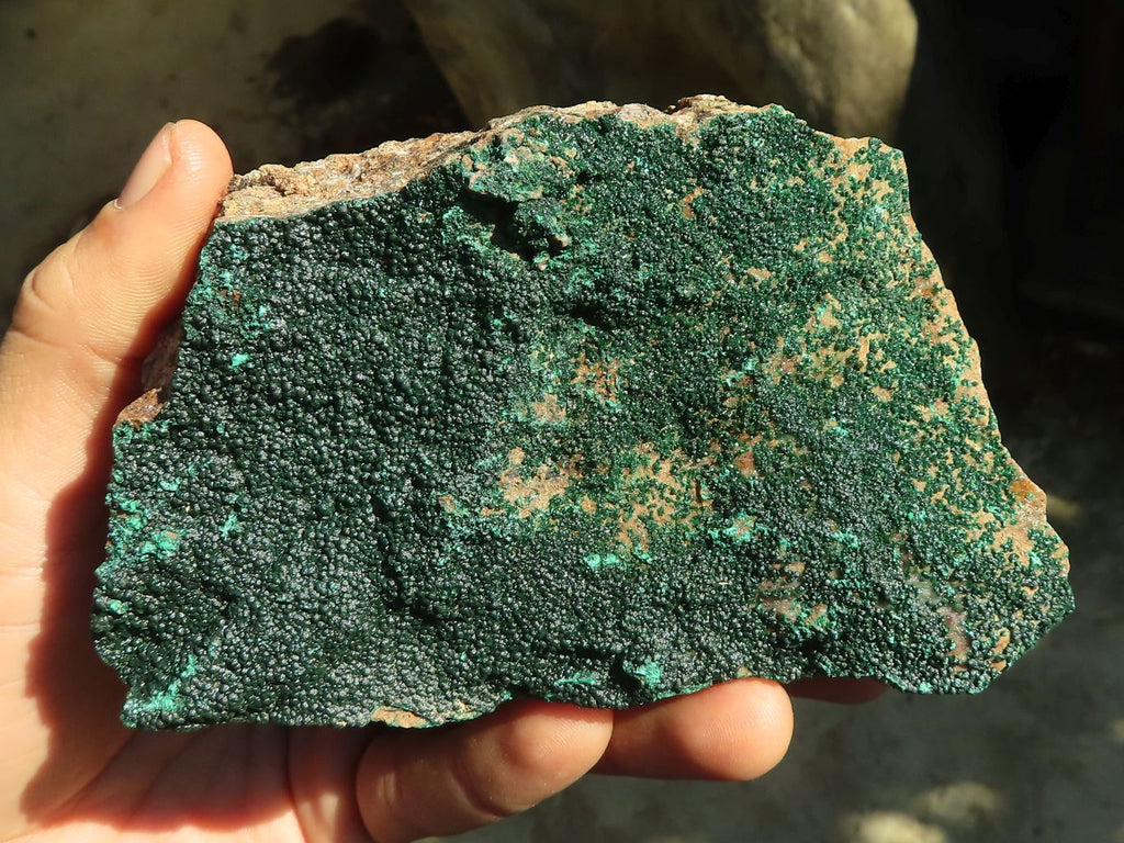 Natural Micro Botryoidal Crystalline Malachite Specimens  x 3 From Congo - Toprock Gemstones and Minerals 