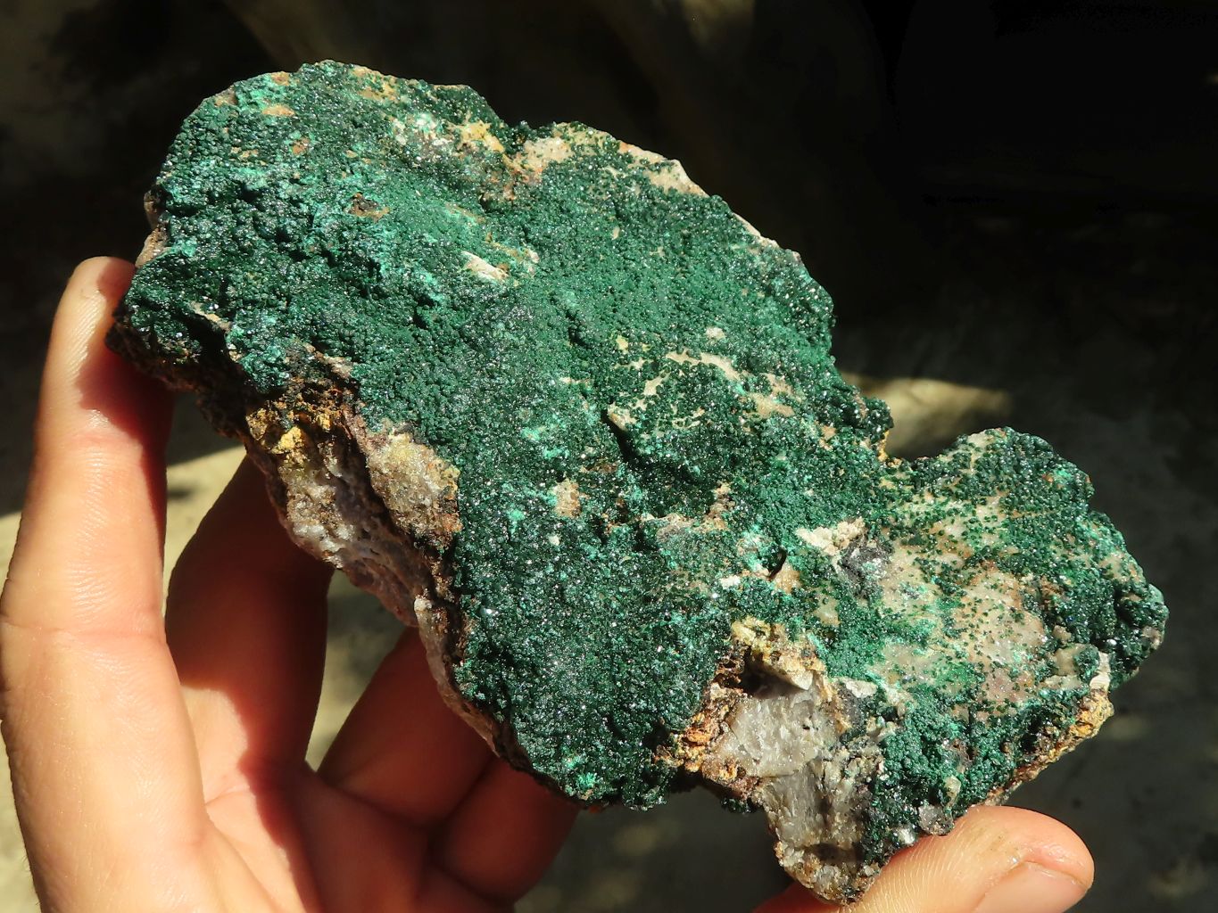 Natural Micro Botryoidal Crystalline Malachite Specimens  x 3 From Congo - Toprock Gemstones and Minerals 