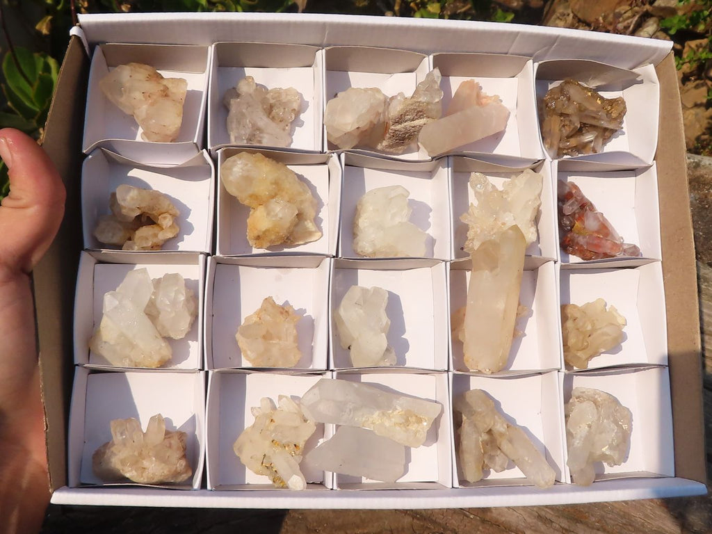 Natural Mixed Selection Of Quartz Clusters  x 23 From Madagascar - Toprock Gemstones and Minerals 
