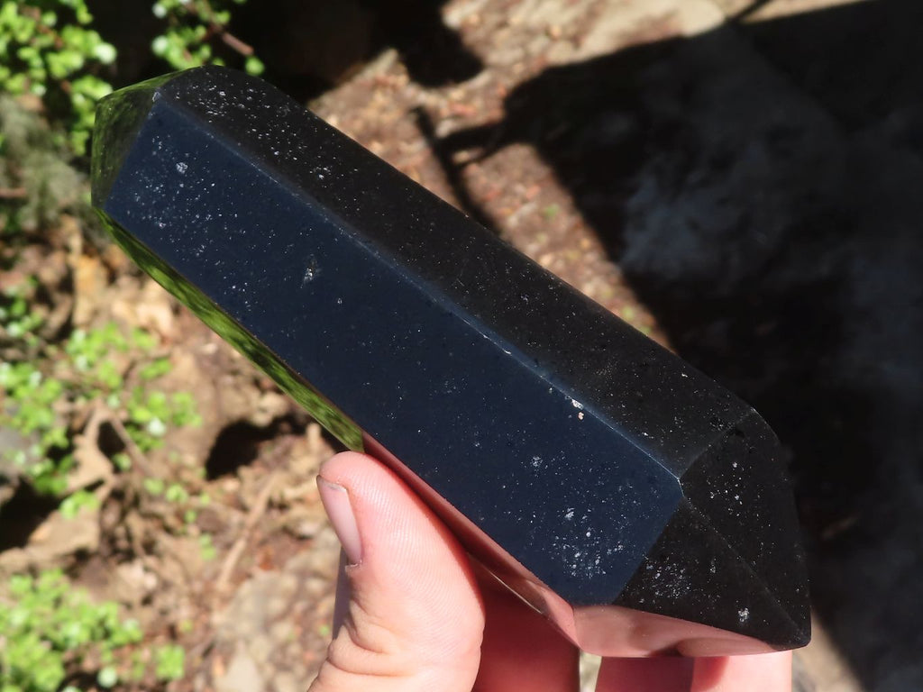 Polished Double Terminated Black Basalt Points  x 3 From Antsirabe, Madagascar - Toprock Gemstones and Minerals 