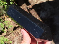 Polished Double Terminated Black Basalt Points  x 3 From Antsirabe, Madagascar - Toprock Gemstones and Minerals 