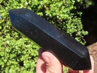 Polished Double Terminated Black Basalt Points  x 3 From Antsirabe, Madagascar - Toprock Gemstones and Minerals 