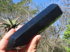 Polished Double Terminated Black Basalt Points  x 3 From Antsirabe, Madagascar - Toprock Gemstones and Minerals 