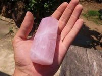Polished Pink Rose Quartz Points  x 3 From Ambatondrazaka, Madagascar - TopRock