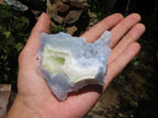 Natural Etched Blue Chalcedony Specimens  x 6 From Malawi - TopRock